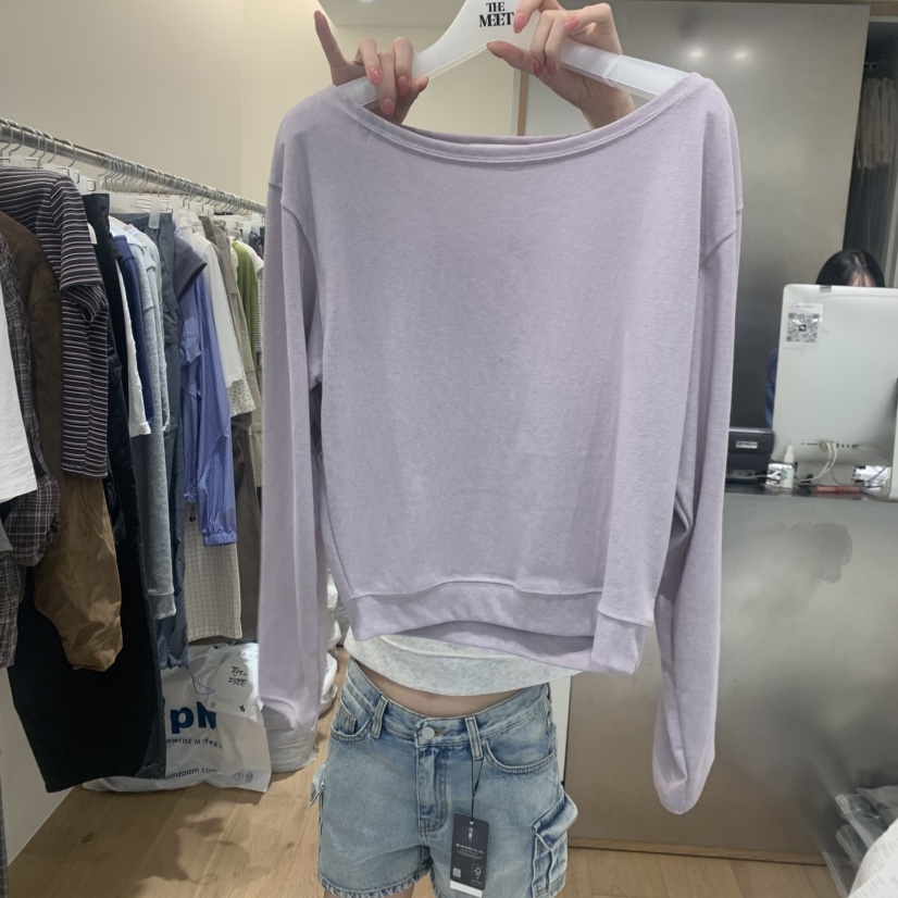 MEET ME韓國東大門直郵女裝新品休閑人氣職業推薦長袖T恤MEET ME長袖T恤圖色3