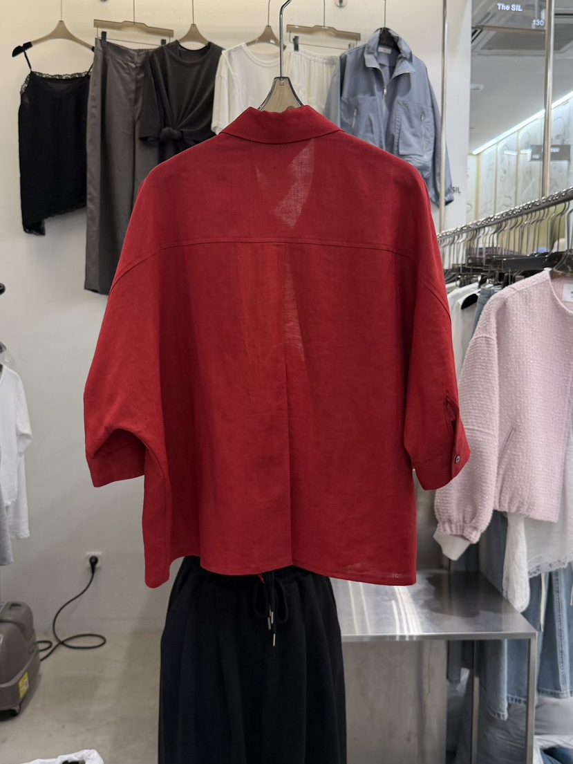 THE SIL韓國東大門直郵女裝新品26春夏熱賣襯衫蕾絲衫亞麻THE SIL/1 2ILLY襯衫/蕾絲衫