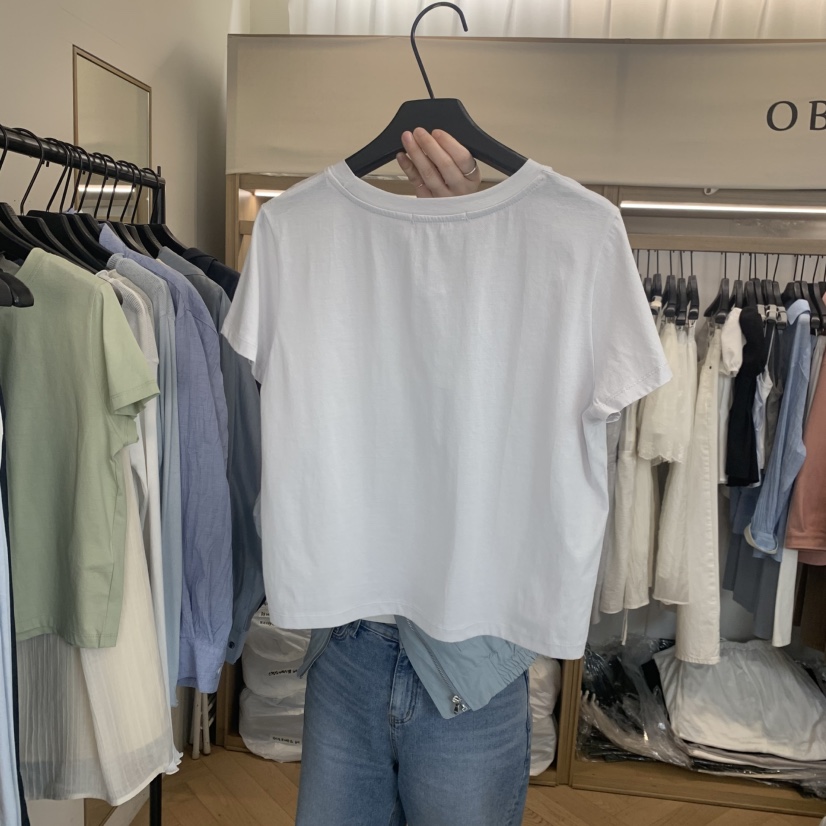 OBJET/LOVEUSU韓國東大門直郵女裝新款職業熱賣時尚T恤棉OBJET/LOVEUSUT恤