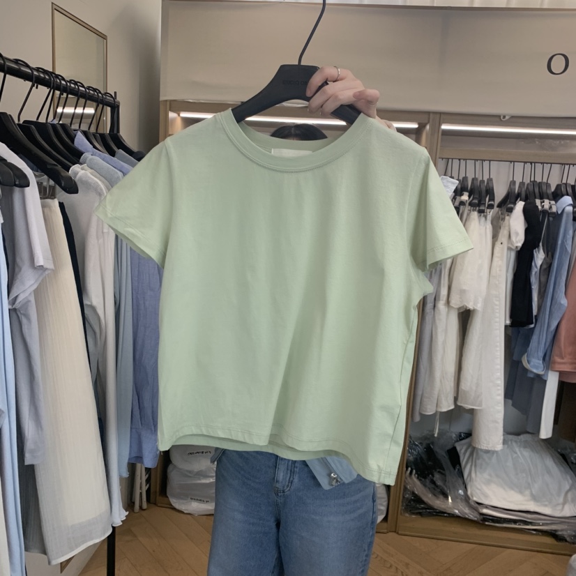 OBJET/LOVEUSU韓國東大門直郵女裝新款職業熱賣時尚T恤棉OBJET/LOVEUSUT恤圖色2