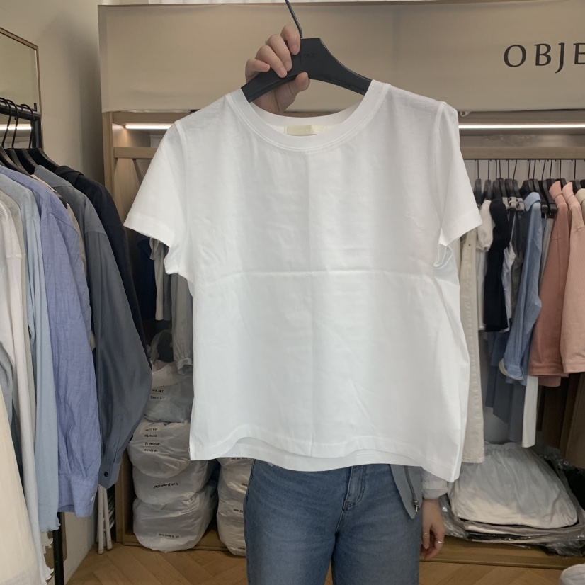 OBJET/LOVEUSU韓國東大門直郵女裝新款職業熱賣時尚T恤棉OBJET/LOVEUSUT恤圖色3
