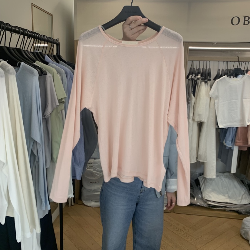 OBJET/LOVEUSU韓國代購女裝新款26春夏熱賣時尚推薦長袖T恤OBJET/LOVEUSU長袖T恤圖色2