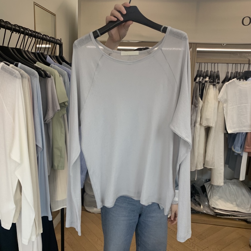 OBJET/LOVEUSU韓國代購女裝新款26春夏熱賣時尚推薦長袖T恤OBJET/LOVEUSU長袖T恤圖色4