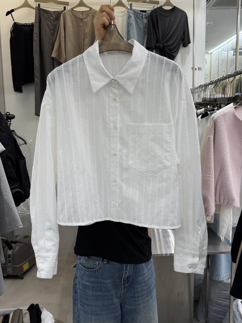 THE SIL韓國東大門直郵女裝新品26春夏推薦職業襯衫蕾絲衫THE SIL/1 2ILLY襯衫/蕾絲衫圖色1