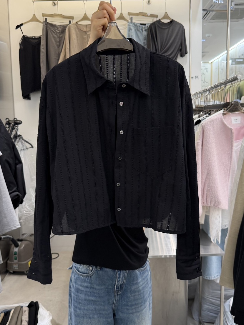 THE SIL韓國東大門直郵女裝新品26春夏推薦職業襯衫蕾絲衫THE SIL/1 2ILLY襯衫/蕾絲衫圖色2