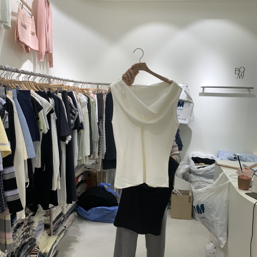 BY BOMI韓國代購女士新款26春夏職業推薦時尚休閑吊帶背心BY BOMI吊帶/背心圖色1