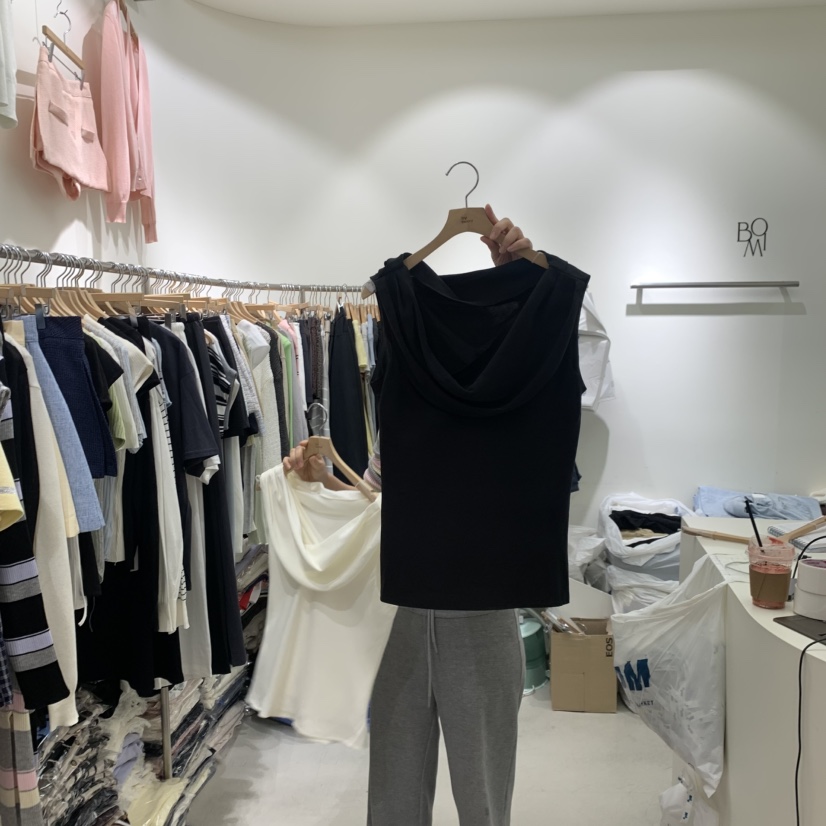 BY BOMI韓國代購女士新款26春夏職業推薦時尚休閑吊帶背心BY BOMI吊帶/背心圖色2