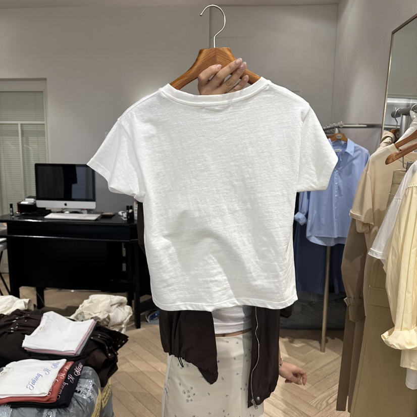 BRUSH-P/MULETTE韓國東大門直郵女士新品26春夏推薦T恤BRUSH-P/MULETTET恤