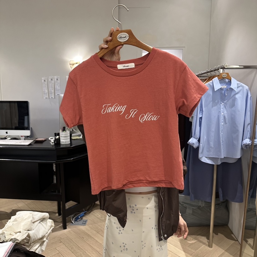 BRUSH-P/MULETTE韓國東大門直郵女士新品26春夏推薦T恤BRUSH-P/MULETTET恤圖色2