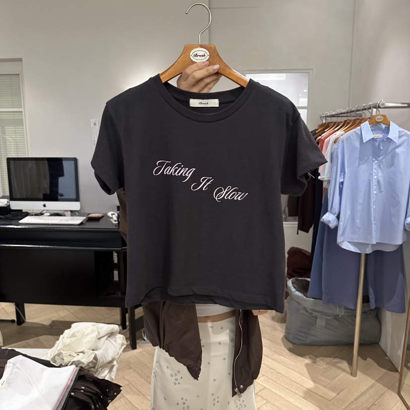 BRUSH-P/MULETTE韓國東大門直郵女士新品26春夏推薦T恤BRUSH-P/MULETTET恤圖色3