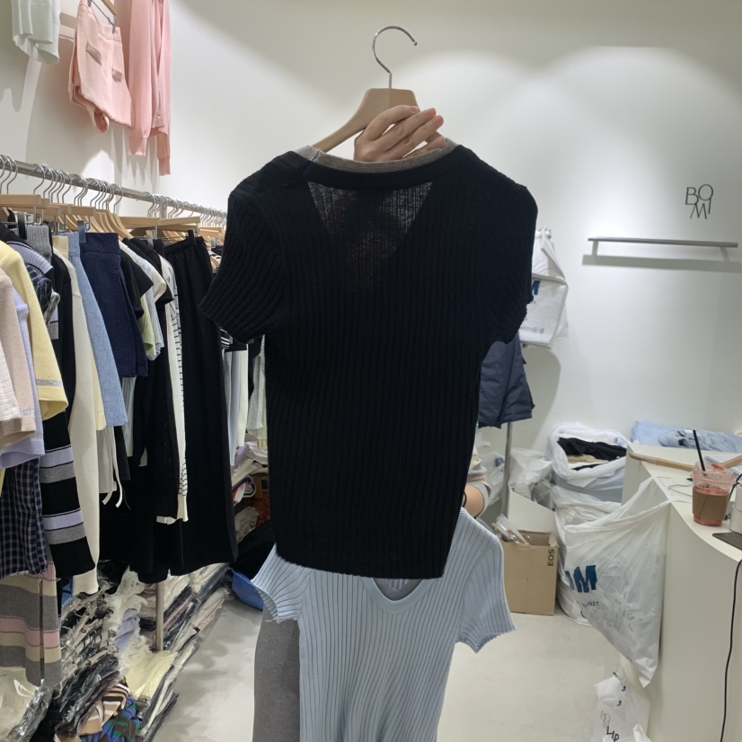 BY BOMI韓國直郵女士新品休閑熱賣時尚推薦26春夏職業T恤BY BOMIT恤