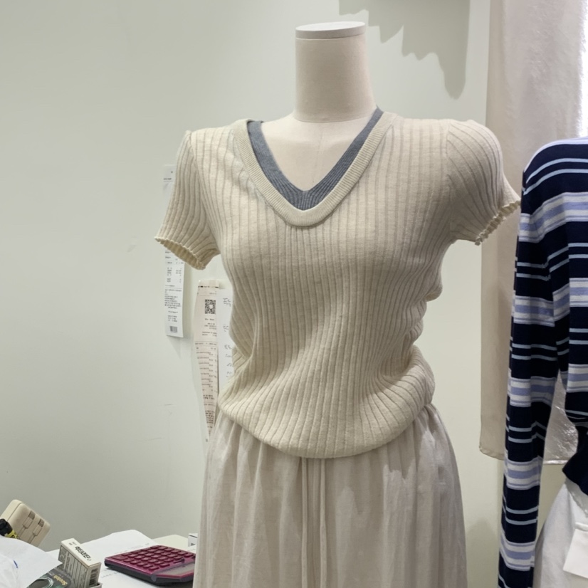 BY BOMI韓國直郵女士新品休閑熱賣時尚推薦26春夏職業T恤BY BOMIT恤圖色3