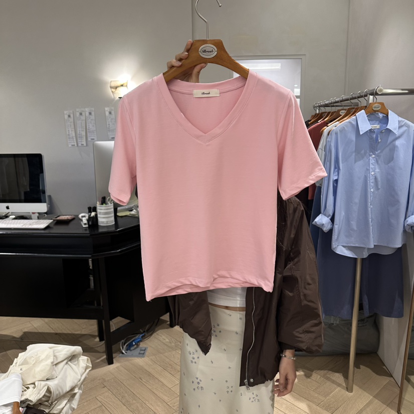 BRUSH-P/MULETTE韓國直郵實拍女裝新款職業熱賣休閑T恤BRUSH-P/MULETTET恤圖色2