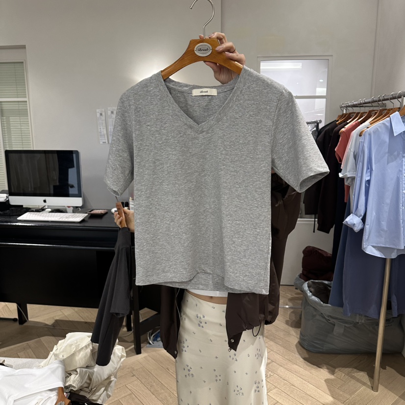 BRUSH-P/MULETTE韓國直郵實拍女裝新款職業熱賣休閑T恤BRUSH-P/MULETTET恤圖色3