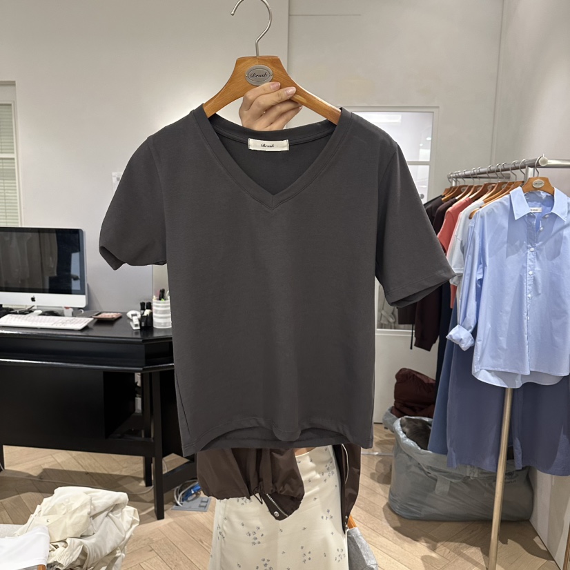 BRUSH-P/MULETTE韓國直郵實拍女裝新款職業熱賣休閑T恤BRUSH-P/MULETTET恤圖色4