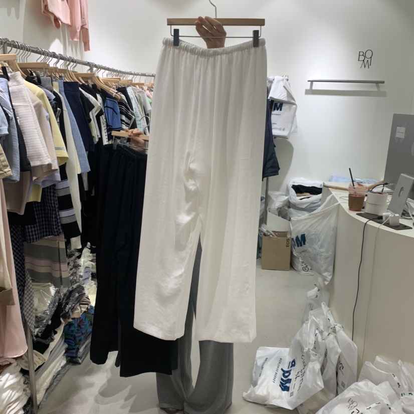 BY BOMI韓國直郵女裝新品26春夏人氣熱賣時尚休閑褲亞麻BY BOMI休閑褲