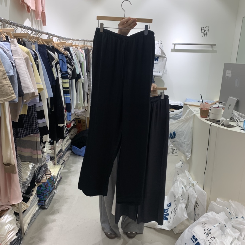 BY BOMI韓國直郵女裝新品26春夏人氣熱賣時尚休閑褲亞麻BY BOMI休閑褲圖色2