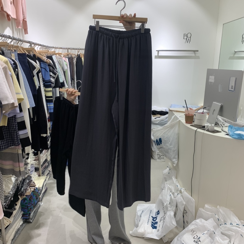 BY BOMI韓國直郵女裝新品26春夏人氣熱賣時尚休閑褲亞麻BY BOMI休閑褲圖色3