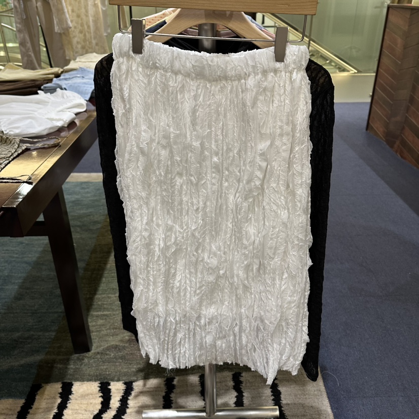 FURE韓國東大門直郵女裝新品人氣職業半身裙中短裙雪紡褶皺FURE半身裙/中短裙