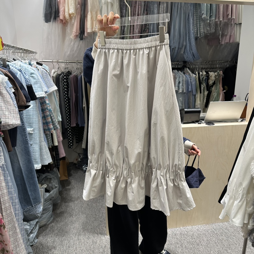 NAPKIN韓國直郵女裝新款職業人氣休閑26春夏推薦長裙褶皺NAPKIN長裙圖色2