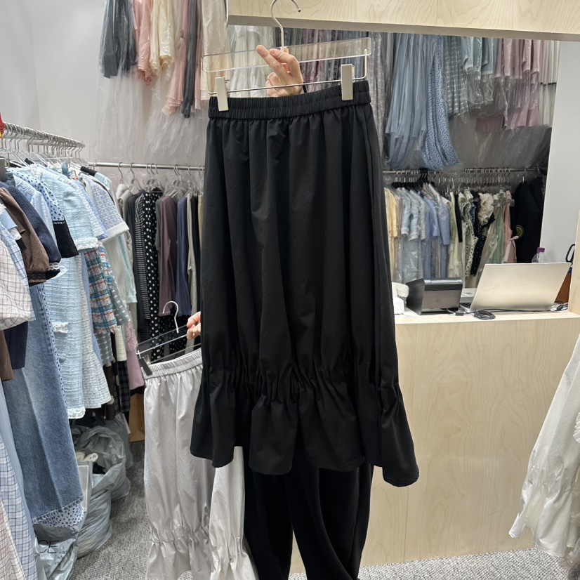 NAPKIN韓國直郵女裝新款職業人氣休閑26春夏推薦長裙褶皺NAPKIN長裙圖色3