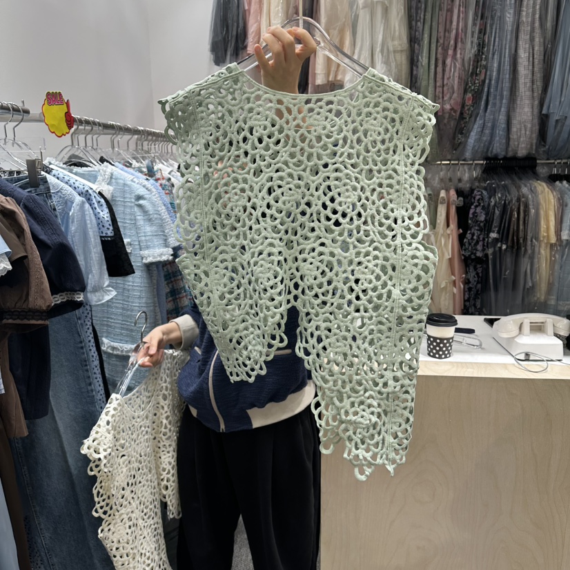 NAPKIN韓國東大門代購女士新款時尚熱賣26春夏吊帶背心不對稱NAPKIN吊帶/背心