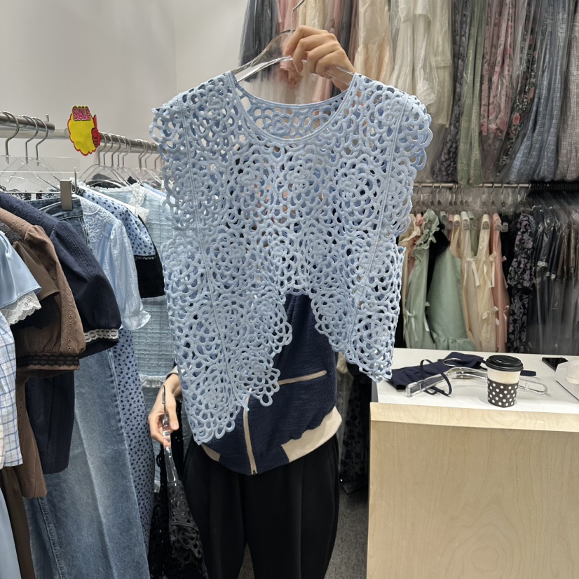 NAPKIN韓國東大門代購女士新款時尚熱賣26春夏吊帶背心不對稱NAPKIN吊帶/背心圖色1