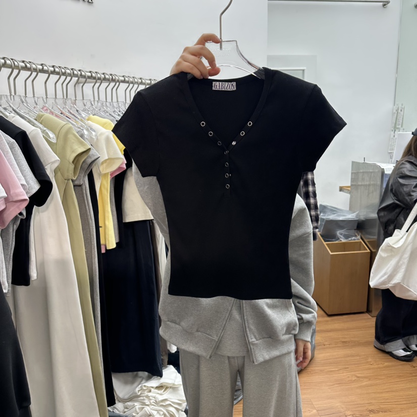 GABIZON韓國代購女士新品時尚人氣熱賣休閑推薦26春夏T恤GABIZONT恤圖色4