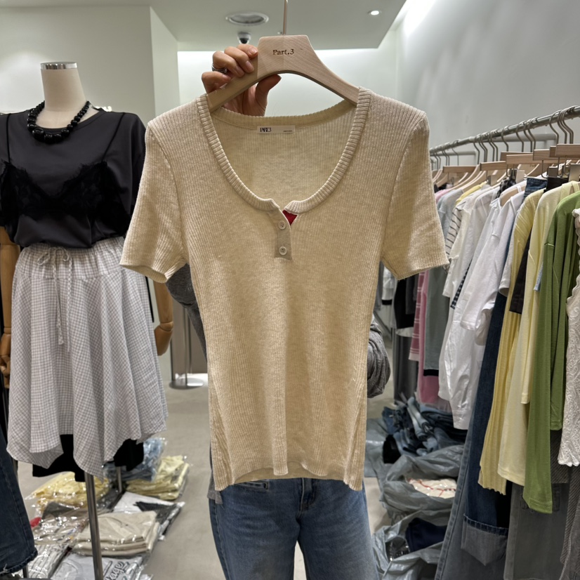 PART3韓國東大門直郵女裝新品職業休閑26春夏推薦針織衫紐扣Part.3針織衫圖色3