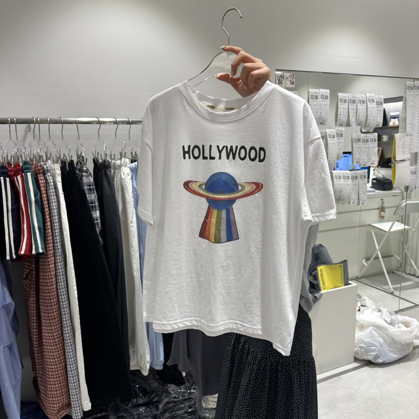 COMBO韓國直郵女士新品休閑時尚人氣26春夏職業熱賣推薦T恤COM_BOT恤圖色2