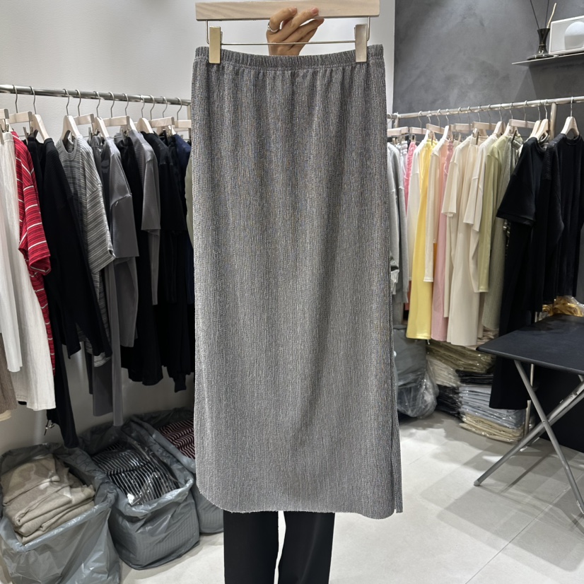 OPEN韓國直郵女裝新款推薦時尚26春夏熱賣人氣休閑長裙褶裙OPEN長裙圖色2