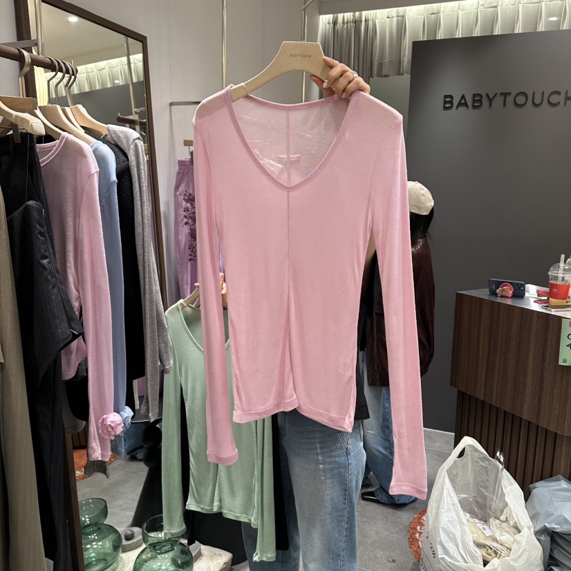 BABYTOUCH韓國直郵女裝新款時尚熱賣休閑26春夏推薦長袖T恤BABYTOUCH長袖T恤圖色2