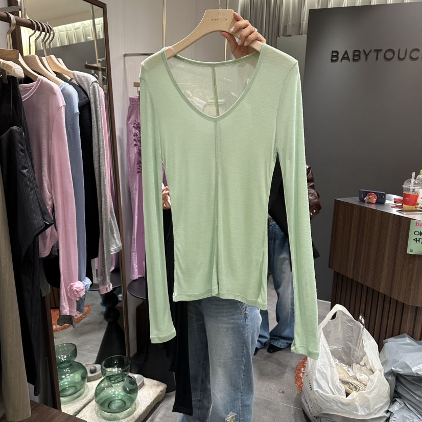 BABYTOUCH韓國直郵女裝新款時尚熱賣休閑26春夏推薦長袖T恤BABYTOUCH長袖T恤圖色4