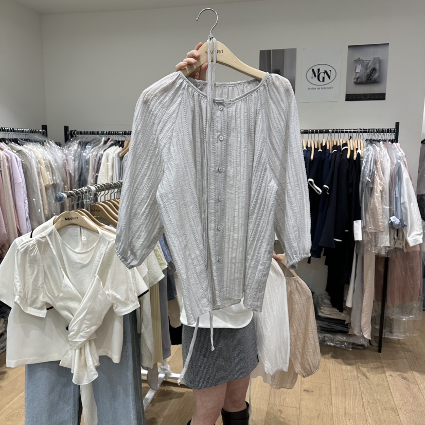 M.G.N韓國直郵實拍女士新品職業熱賣時尚休閑襯衫蕾絲衫MAGNET襯衫/蕾絲衫圖色3