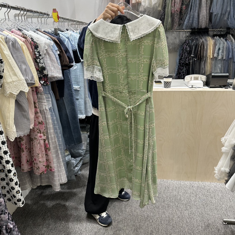 NAPKIN韓國直郵實拍女士新款時尚職業推薦26春夏連衣裙蕾絲NAPKIN連衣裙