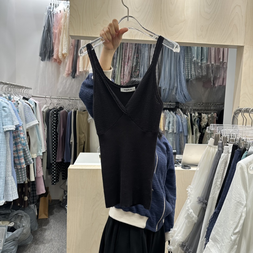NAPKIN韓國東大門直郵女裝新款休閑時尚26春夏推薦吊帶背心NAPKIN吊帶/背心圖色2