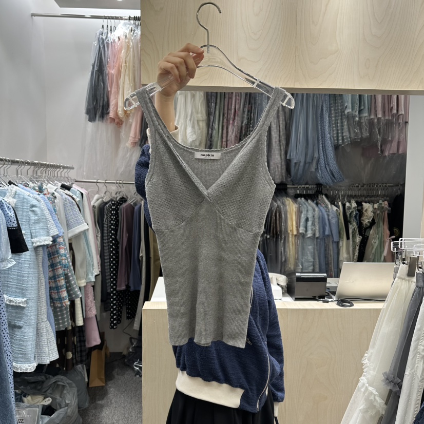 NAPKIN韓國東大門直郵女裝新款休閑時尚26春夏推薦吊帶背心NAPKIN吊帶/背心圖色3
