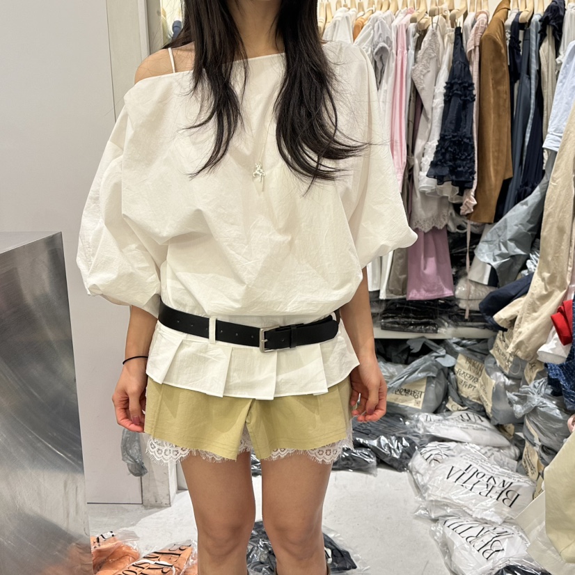 BERTHA韓國直郵實拍女士新品職業推薦襯衫蕾絲衫不含腰帶BERTHA襯衫/蕾絲衫圖色1