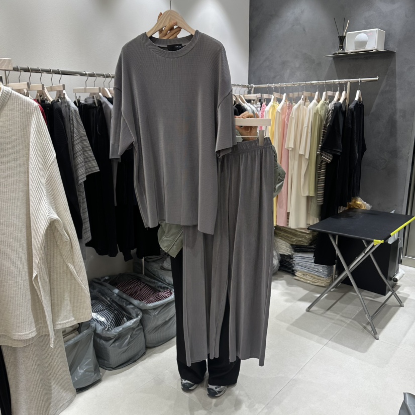 OPEN韓國東大門代購女裝新品職業推薦人氣熱賣套裝套裝褶裥OPEN套裝圖色3