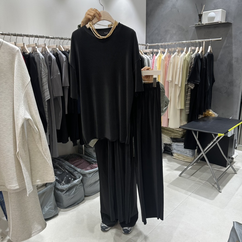 OPEN韓國東大門代購女裝新品職業推薦人氣熱賣套裝套裝褶裥OPEN套裝圖色4