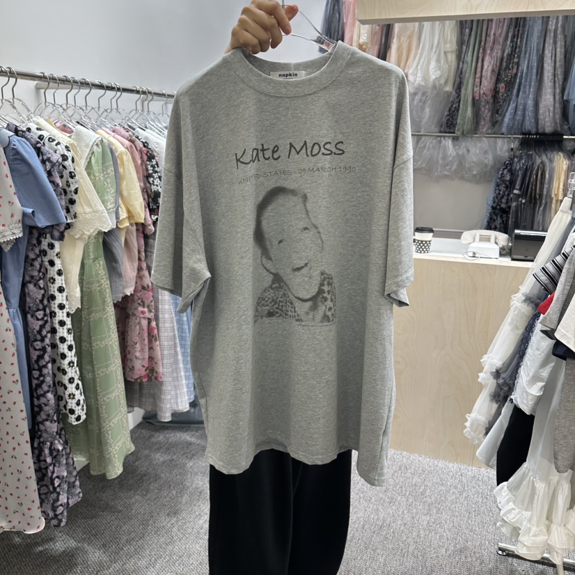 NAPKIN韓國直郵實拍女裝新品熱賣職業人氣休閑26春夏推薦T恤NAPKINT恤圖色2