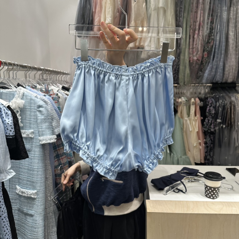 NAPKIN韓國東大門直郵女裝新品時尚職業熱賣休閑短褲褶皺NAPKIN短褲