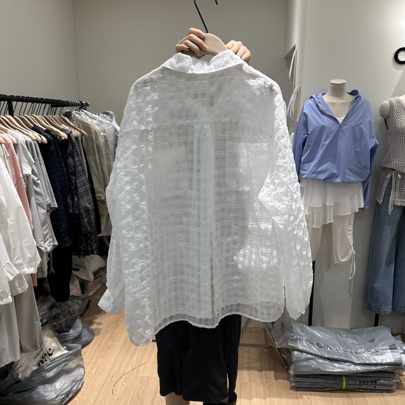 ORE-P韓國東大門直郵女裝新品26春夏推薦職業襯衫蕾絲衫ORE襯衫/蕾絲衫