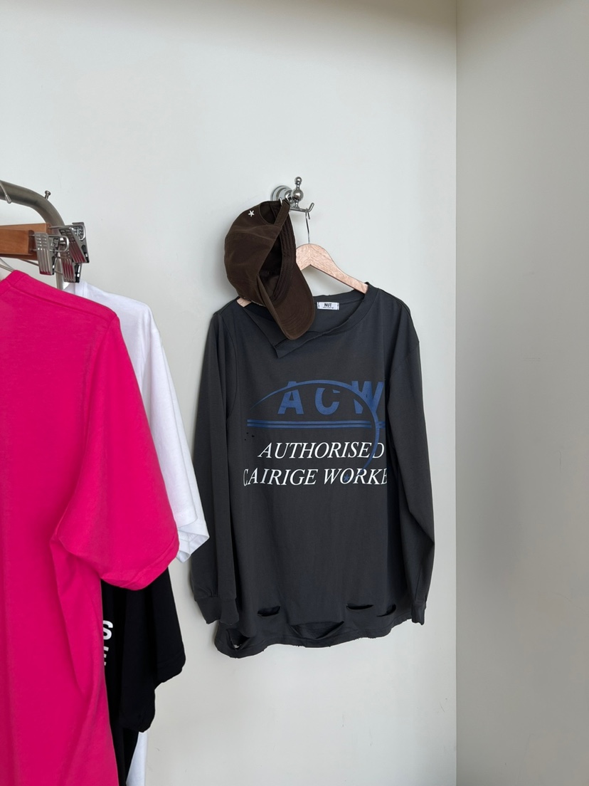 NUT韓國東大門代購女士新款職業推薦26春夏休閑人氣長袖T恤NUT長袖T恤