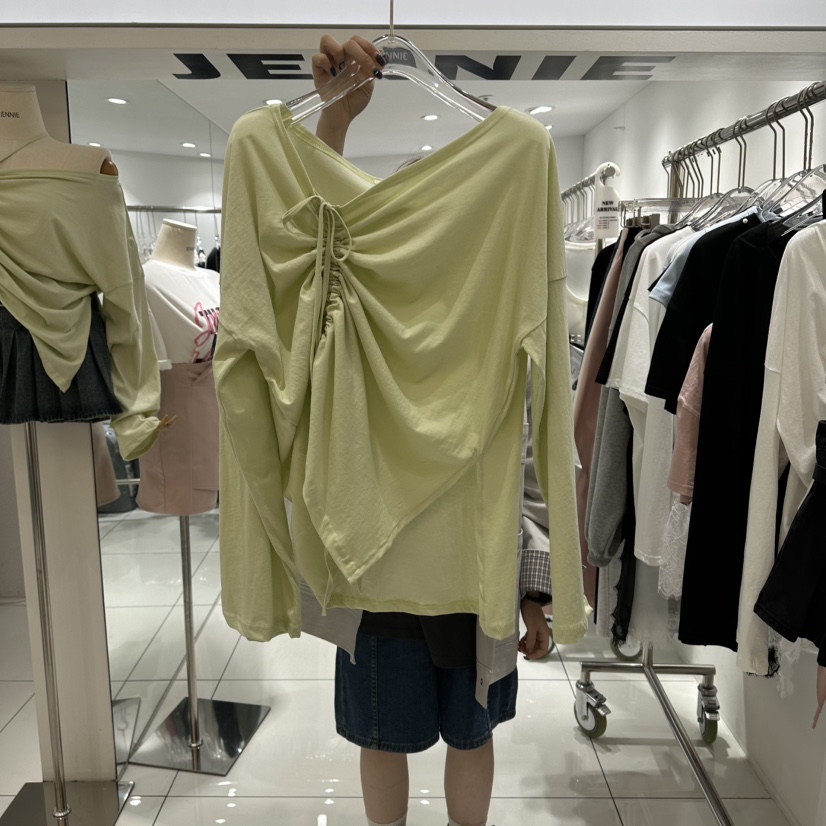 JENNIE韓國代購女士新款熱賣休閑人氣時尚職業推薦長袖T恤JENNIE/VENEFIT長袖T恤圖色3