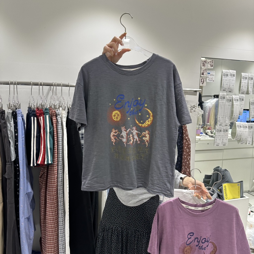 COMBO韓國直郵實拍女裝新款26春夏熱賣休閑人氣推薦職業T恤COM_BOT恤圖色3