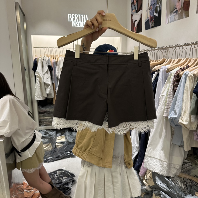 BERTHA韓國直郵實拍女裝新品休閑熱賣26春夏人氣裙褲百褶BERTHA裙褲圖色3