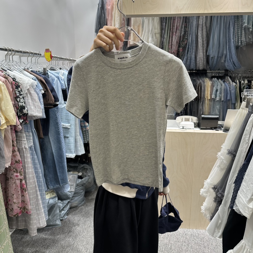 NAPKIN東大門代購女士新款真品熱賣職業人氣26春夏推薦T恤NAPKINT恤圖色2