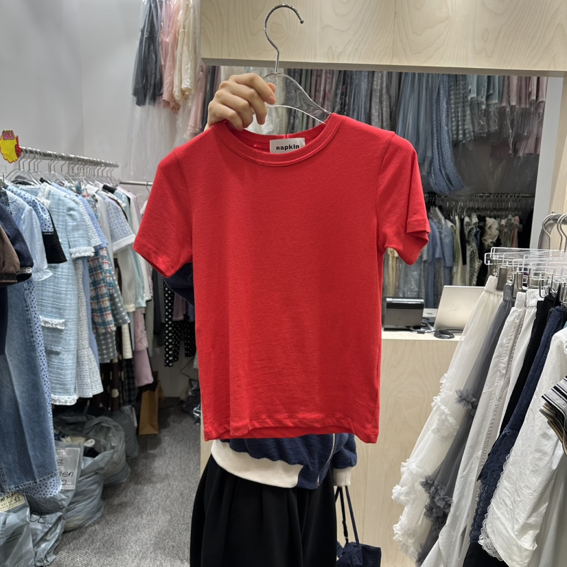 NAPKIN東大門代購女士新款真品熱賣職業人氣26春夏推薦T恤NAPKINT恤圖色3