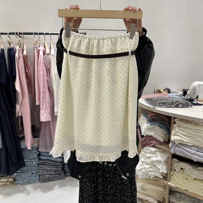 AURA東大門直郵女裝新品真品職業26春夏半身裙中短裙不含腰帶Au ra半身裙/中短裙